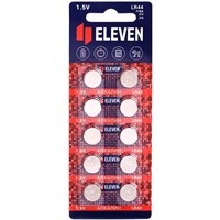 Батарейка Eleven LR44 (G13, V13GA, A76) алкалиновая, BC10 / цена за блистер / 301757 .
