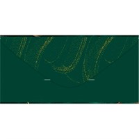 Конверт для денег без надписи (зелёно-золотой бант с лентой на зелёном фоне) 5.0002541