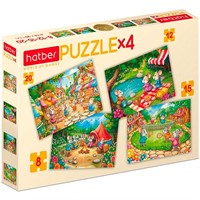 Пазл 8-12-15-20 эл Мышиные забавы ПЗ5_34768 Hatber