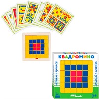 Деревянная игра Квадромино IQ step 89836