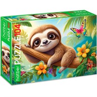 Пазл 104 Милый ленивец 104ПЗ4_35539 Hatber.