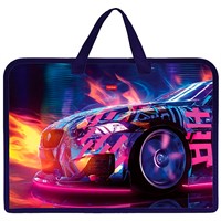 Папка для тетрадей на молнии 1 отделение Neon Drift с ручками 094464