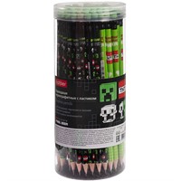 Карандаш ч/гр Пиксель Бум "HB" с ластиком 094407