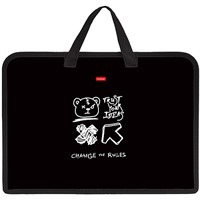 Папка для тетрадей на молнии 1 отделение Дерзкий с ручками 094451