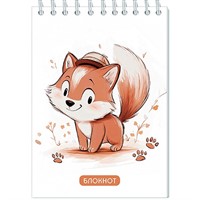 Блокнот 80 л. А6 Забавный лисенок С4173-110