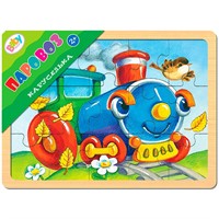 Деревянный Пазл Каруселька. Паровоз Baby Step 89037