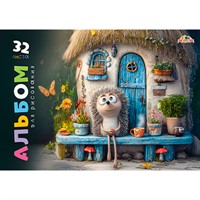 Альбом для рисования 32 л. В гостях у ежика С0680-87