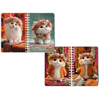 Записная книжка 80 л. А6 перевертыш Котята С1226-71