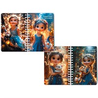 Записная книжка 80 л. А6 перевертыш Сказочные девочки С1226-72