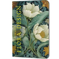 Блокнот 32 л. Flora design. Inspired by William Morris (белые цветы) 9785002414871