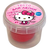 Набор для творчества Тесто для лепки Hello Kitty, цвет красный, 80 гр 77915