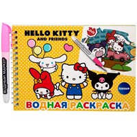 Раскраска Водная Hello Kitty с маркером, 5 рисунков, 12 страниц 77450