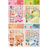 Набор наклеек 3d ROOM BOX Капибары микс 4 вида 77766