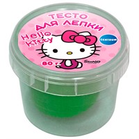 Набор для творчества Тесто для лепки Hello Kitty, цвет светло-заленый, 80 гр 77946