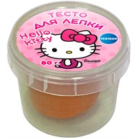 Набор для творчества Тесто для лепки Hello Kitty, цвет оранжевый, 80 гр 77949