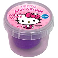 Набор для творчества Тесто для лепки Hello Kitty, цвет фиолетовый, 80 гр 77948