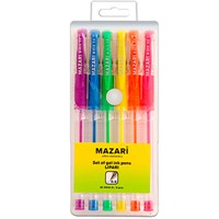 Набор ручек гелевых 6 цв. LIPARI M-5510-6