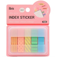 Набор закладок с клеевым краем 5 блоков 44х12 мм по 20 листов M-4763