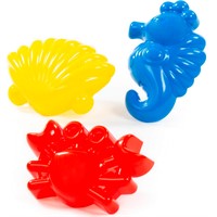 Формочки 3шт. краб+мор.конек+ракушка 36551 П-Е /20/