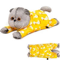 Басик в комбинезоне с принтом "Гусик" (лежачий) Kl25-003