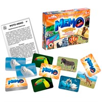 Настольная игра Фото-мемо Удивительные животные 34 карточки 04607