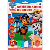 Набор для творчества Аппликация песком матовая Щенячий Патруль щенячий патруль МУЛЬТИ АРТ SANDM-110744