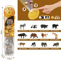 Набор животных 2210-5 Сафари с проектором в тубе