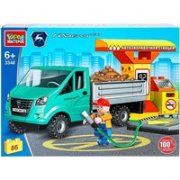 Город мастеров 3348-KK Газель на заправке, 86 дет.