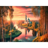 Набор для творчества Роспись по холсту 30х40 см Тихие зори ХК-5229