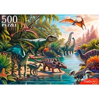 Пазл 500 Яркие динозавры Ф500-3465