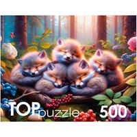 Пазл 500 Спящие лисята Ф500-3466