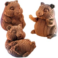 Набор для творчества Конструктор из картона.Объемная игрушка Хомяки (3 игрушки в наборе) Нг-038 LORI.