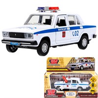 Модель 2105-12SLPOL-WH LADA ВАЗ-2105 12 cm, дв,баг,инер Технопарк в кор.