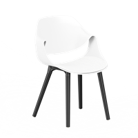 Стул SATIE SOFT B (белый) PP1210W (от 12 шт)