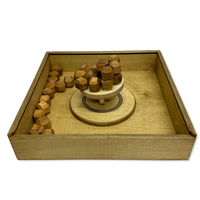 Игра из дерева «Балансирующая Полусфера» с камнями Лайт в пенале