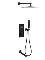 Ebro Встраиваемый душевой комплект с термостатом 3 режима TVZ-8801 Чёрный