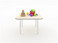 Квадратный растущий стол из коллекции «НЕГА» с телескопическими ножками