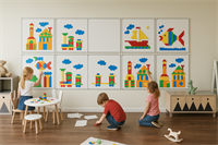 Настенная мозаика "Жу-Жу"- 10 панелей, 750 фигурок