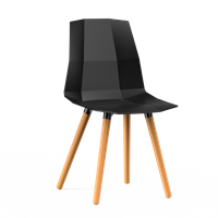 Стул SOLL (черный) PP1150B (от 12 шт)