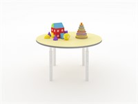 Круглый растущий стол из коллекции «НЕГА» с телескопическими ножками