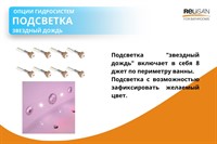 Подсветка звёздный дождь