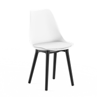 Стул SIDEN BOUCLE (белый на черных ножках) PP1214W
