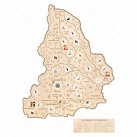 Карта Свердловской области для детского сада, ДОУ и школы