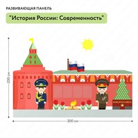 Развивающая панель для детского сада «История России: Современность» — патриотическое пособие