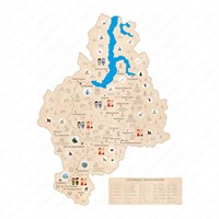 Карта Тюменской области для детских садов, ДОУ и школы