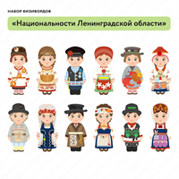 Набор бизибордов "Национальности Ленинградской области"