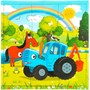 Пазл 4 в 1: 9-16-25-36 Синий Трактор 4650250545842 - фото 26555207