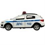 Модель XLINE-12POL-WH KIA RIO X ПОЛИЦИЯ длина 12 см, двер, багаж, инерц, белый Технопарк в коробке - фото 26569916