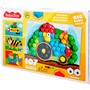 Набор ДТ Мозаика для самых маленьких Baby Toys Трактор d2,5/7 цв 107 эл 03579 - фото 26582775