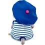 Басик BABY в полосатом комбинезоне и берете BB-145 - фото 26586173